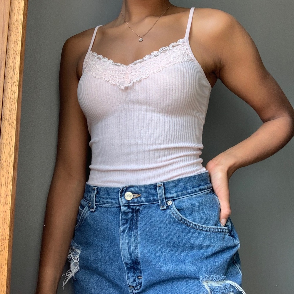 Lacey Pink Tank